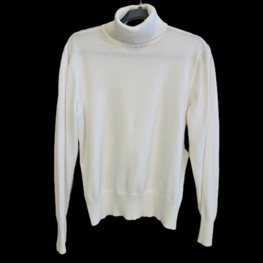 Time and Tru Cream Turtleneck Sweater Size XL
